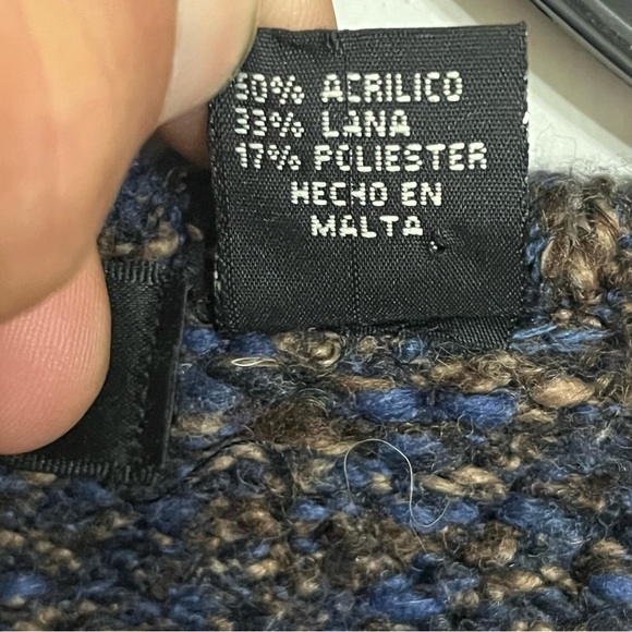 Women’s Roe V-neck Wool Acrylic Blend Sweater Size Large Multicolor - Picture 5 of 10